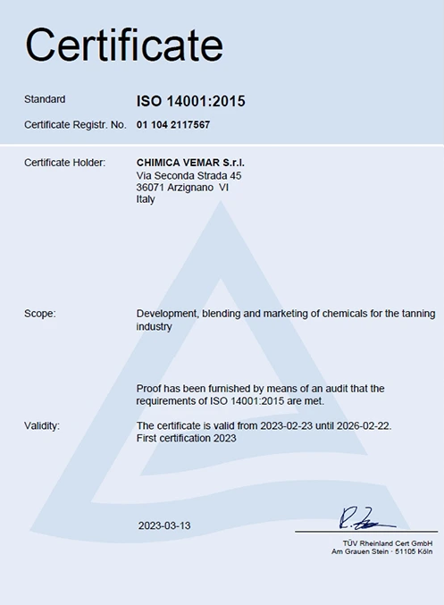 ISO 9001 certification